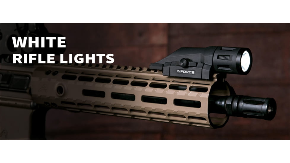 InForce WML White LED Tactical Light, White LED, 400 Lumens, Weapon Lights, Black, W-05-1