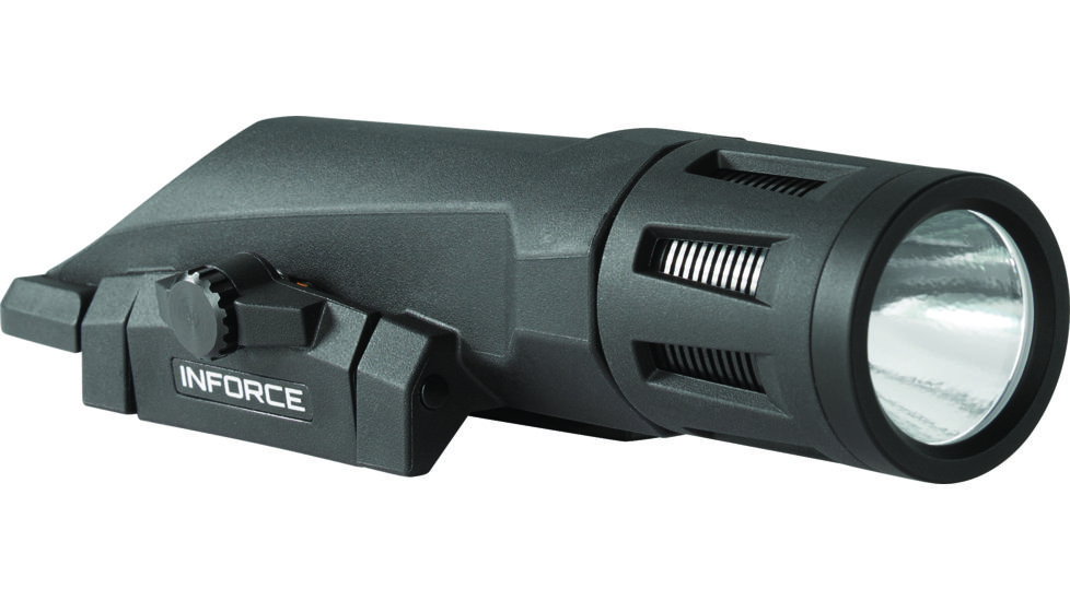InForce WMLX Weapon Mounted Multifunction White LED Tactical Light, 800 Lumens, Black, 2 CR123A, WX-05-1, EDEMO13