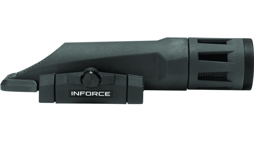 InForce WMLX Weapon Mounted Multifunction White LED Tactical Light, 800 Lumens, Black, 2 CR123A, WX-05-1, EDEMO13