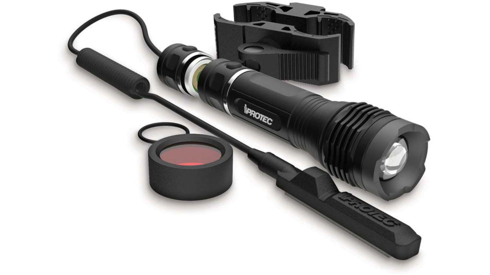 iPROTEC LG400 Lumen Long Gun Light w/ Red Lens, Black, 6652