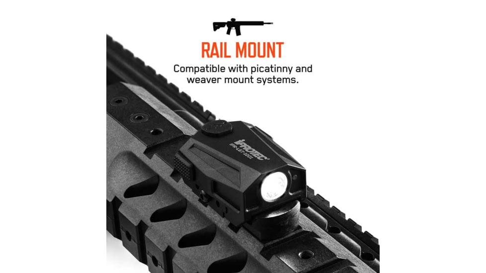 iPROTEC Mycro Rail Mount Gun Light, 300 Lumen, IPR-LGT-1001