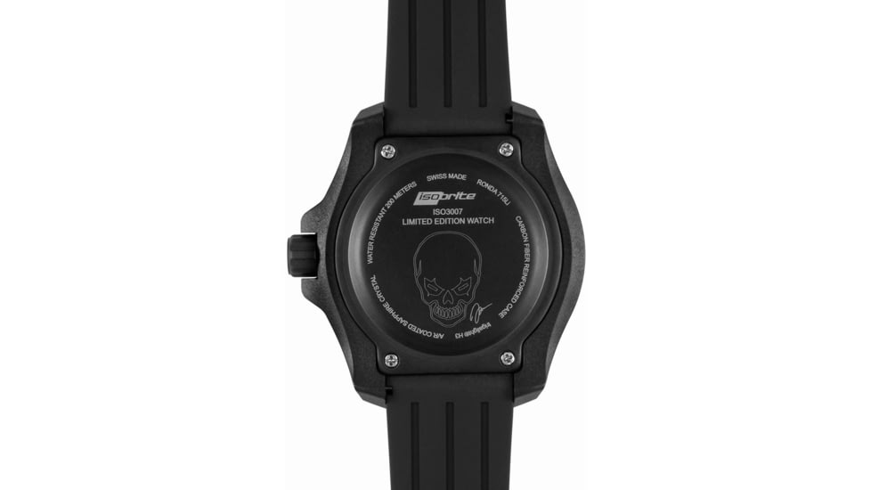 Isobrite Enforcer II T100 Tritium Watch, Black/Gray, 47mm, ISO3007