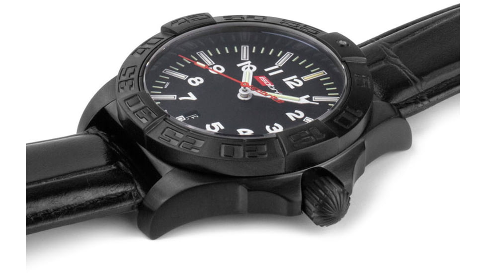 Isobrite Executive Series T100 Tritium Automatic Watch, Black/Black/White, 49mm, ISO712