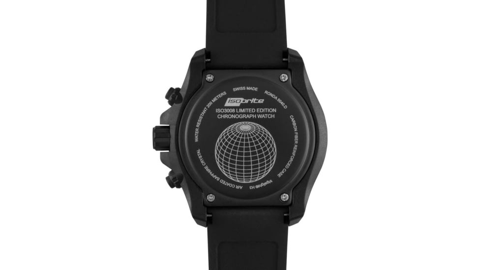 Isobrite Explorer T100 Tritium Chronograph, Black/Gray, 47mm, ISO3008