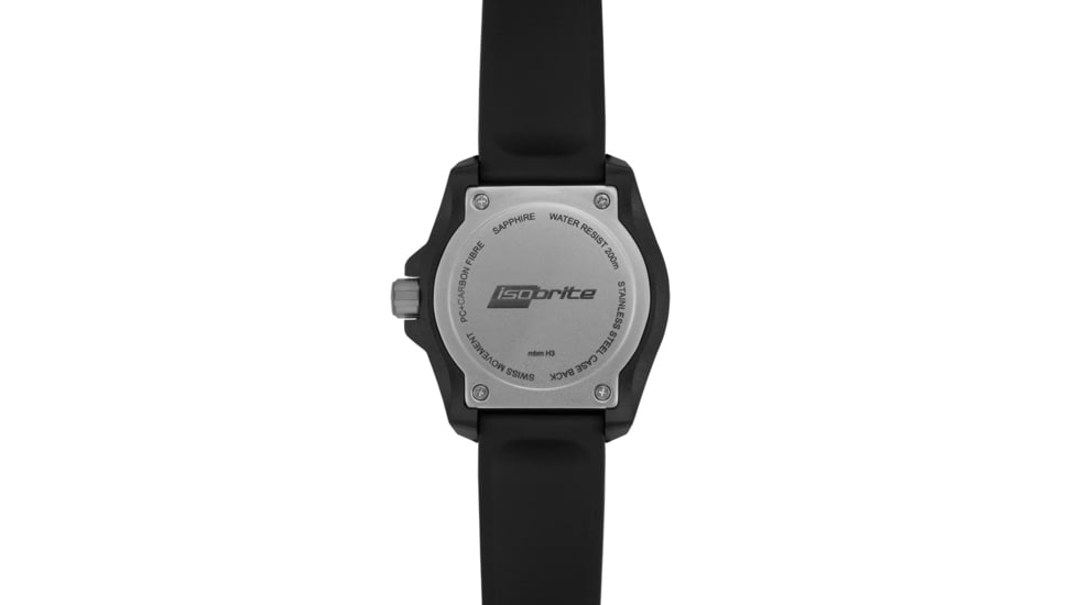 Isobrite ISO353 Valor 39.5mm Midsize Blue T100 Tritium Illuminated Watch, Black Case, Blue Dial, 39.5mm, ISO353