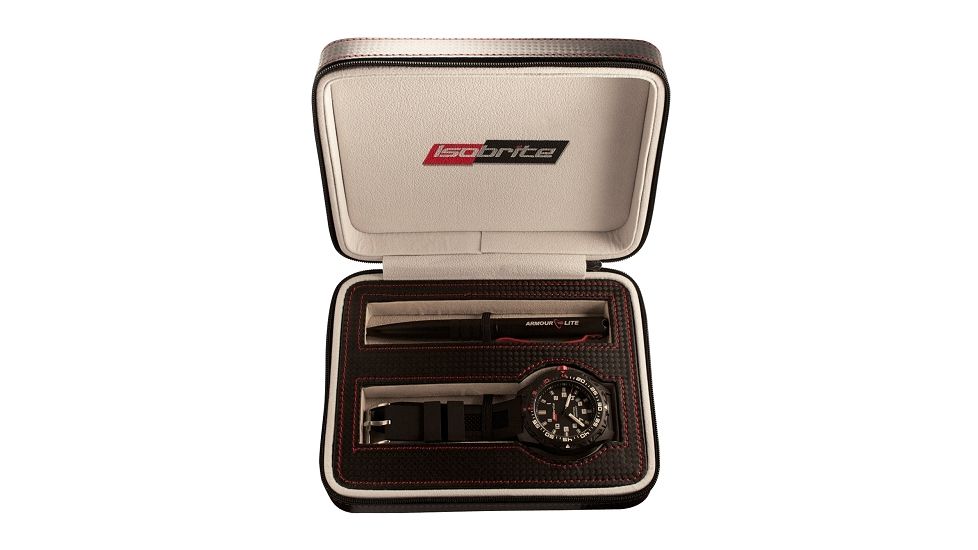 ISOBrite Limited Edition Watch Gift Set with Tactical Pen, Black, Small GIFTSET