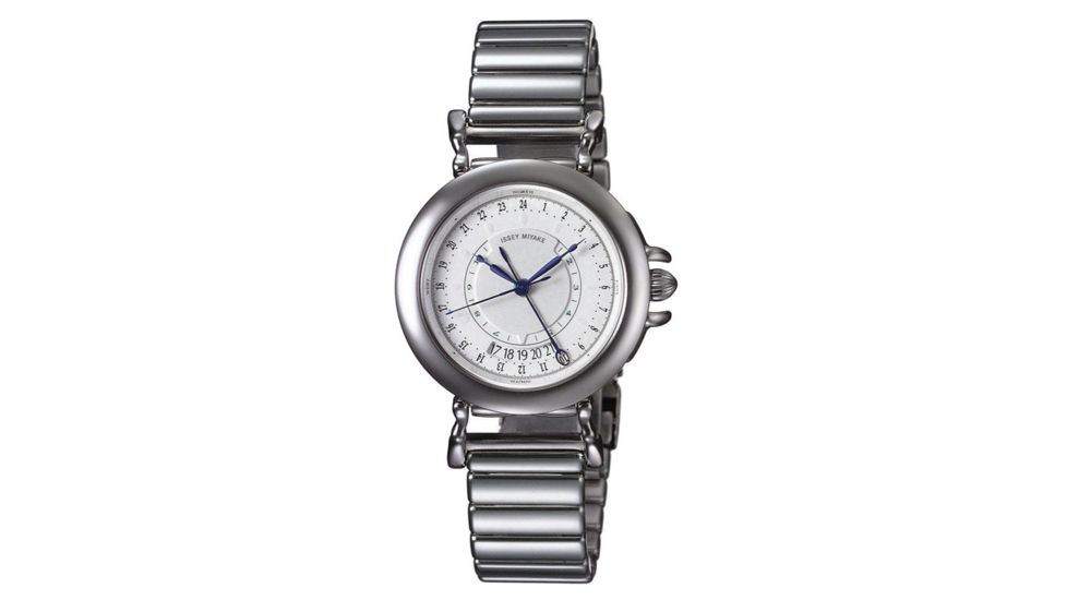 Issey Miyake SILAa001 Insetto Mens Watch - Silver Metal Band, Silver Case