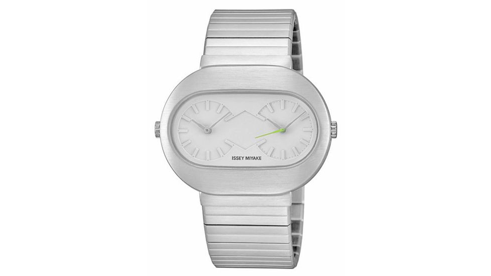 Issey Miyake SILAk001 Vakio Mens Watch - Silver Metal Band, Silver Case