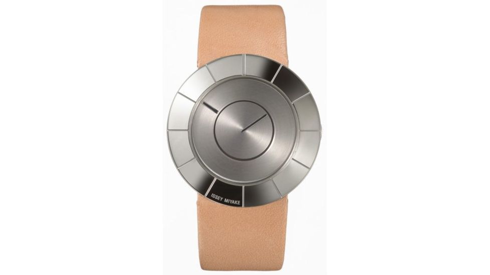 Issey Miyake SILAn005 To Mens Watch - Peach Band, Silver Case