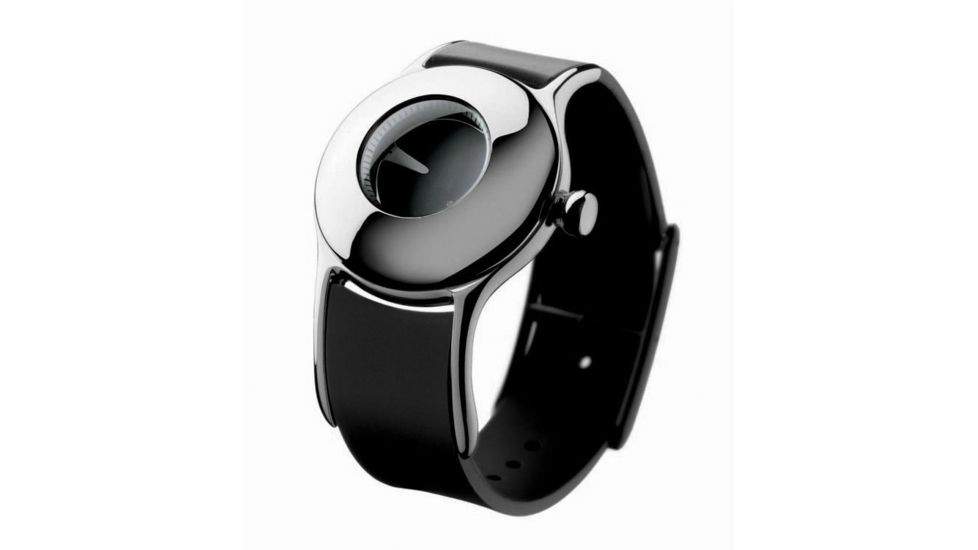 Issey Miyake SILAr002 Ovo Watch - Black Band, Silver Case
