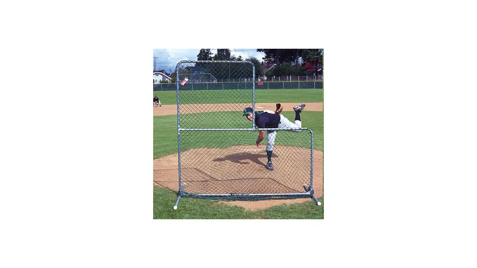 Jugs Sports 6-foot Quick-Snap L-Shaped Pitchers Screen S1000
