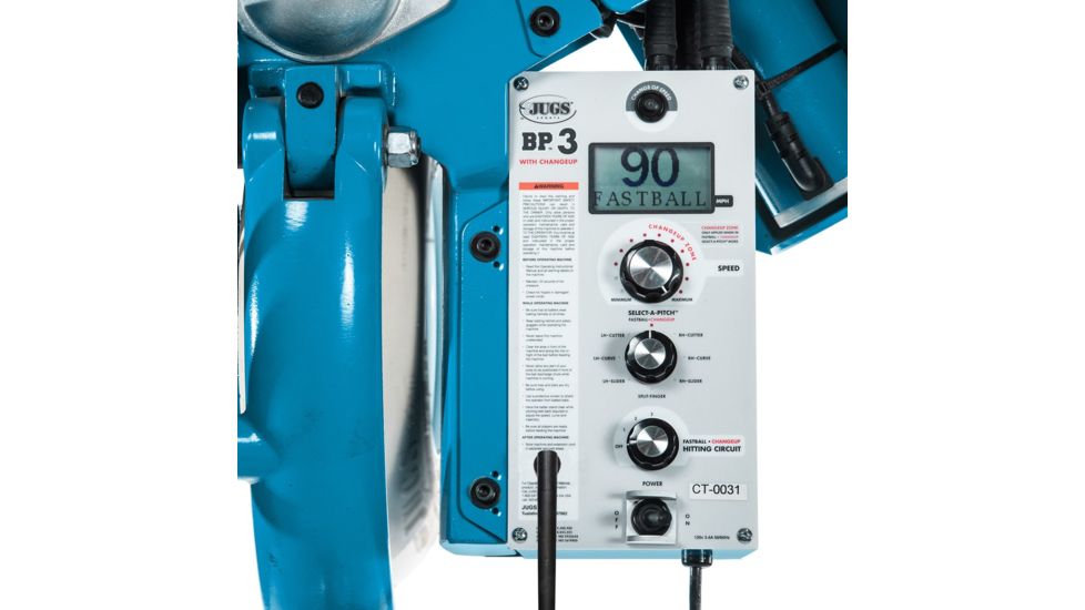 JUGS BP 3 Baseball Pitching Machine w/ Changeup, N.132, Blue, M1030