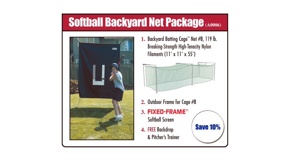 Jugs Softball Backyard Hitting Net Package