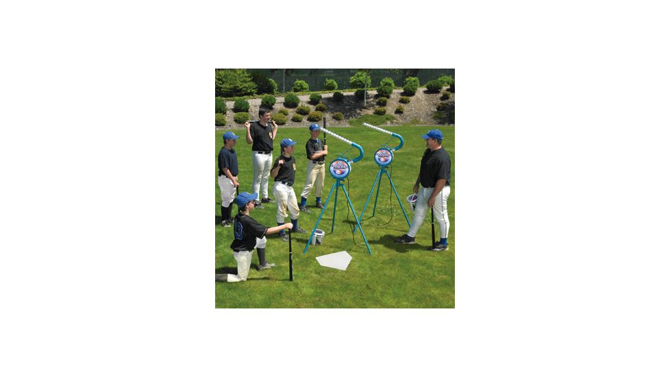 JUGS Small-Ball Machine Package w/ Screen, Small-Balls, Home Plate, Hitting Stick A0060