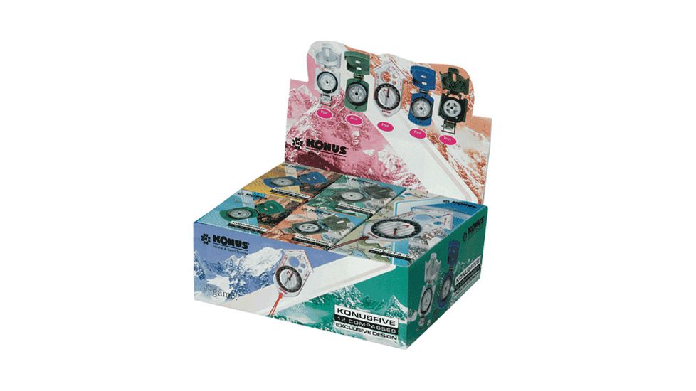 Konus KONUSFIVE 12pc Assorted Liquid Filled Compass 4170