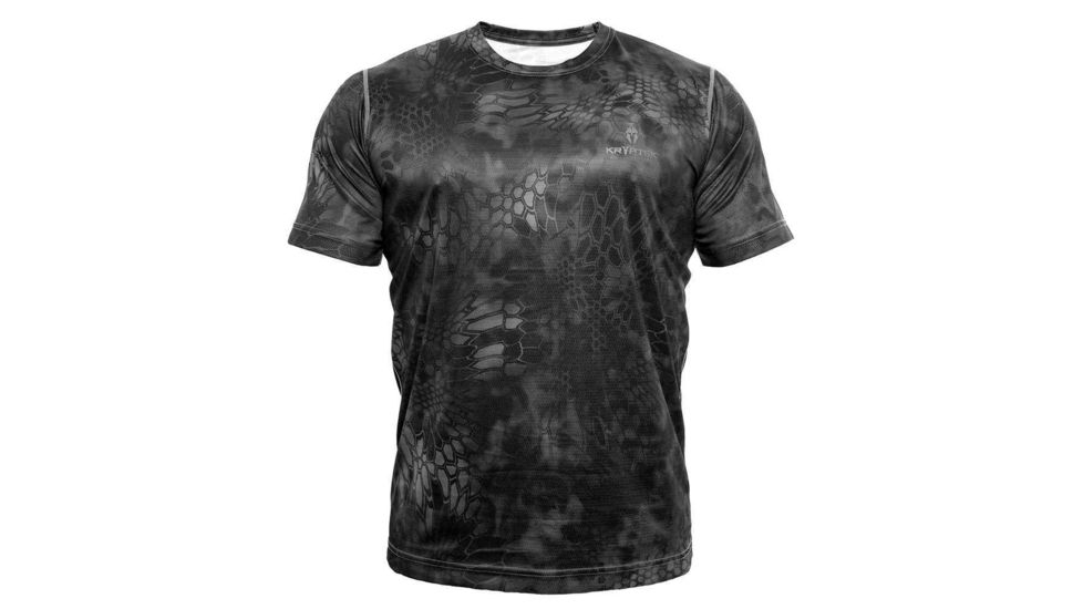 Kryptek Hyperion Short Sleeve Crew With Logo - Mens, Typhon, Medium, 19HYPSSLT4