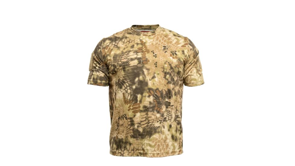 Kryptek Stalker Mens Short Sleeve Shirt, Highlander, XS, NSN N, 18STASSH2