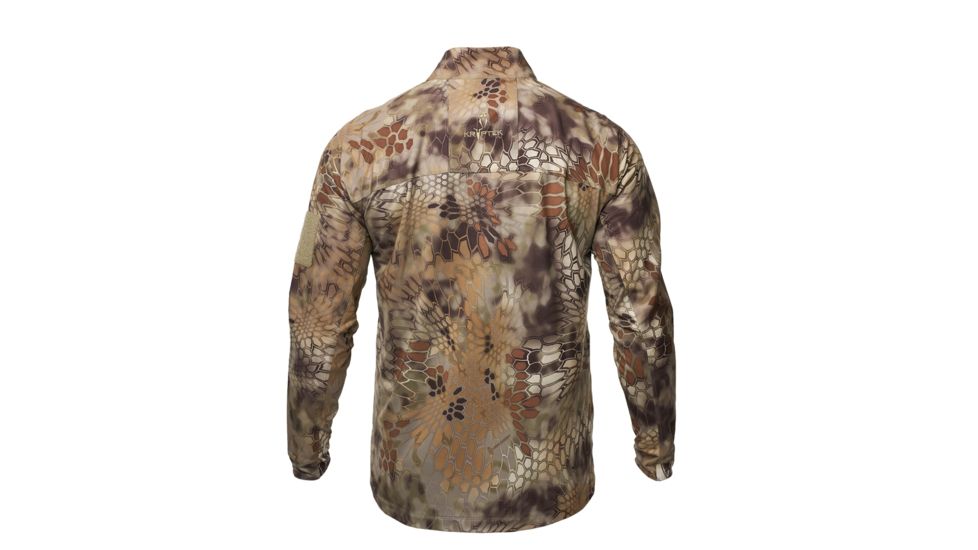Kryptek Valhalla 2 Long Sleeve Zip Shirt - Men's, Extra Small, Highlander, 18VALLSZH2