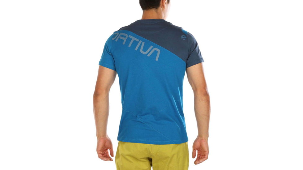 La Sportiva Float T-Shirt - Mens, Neptune/Opal, Small, N00-619618-S
