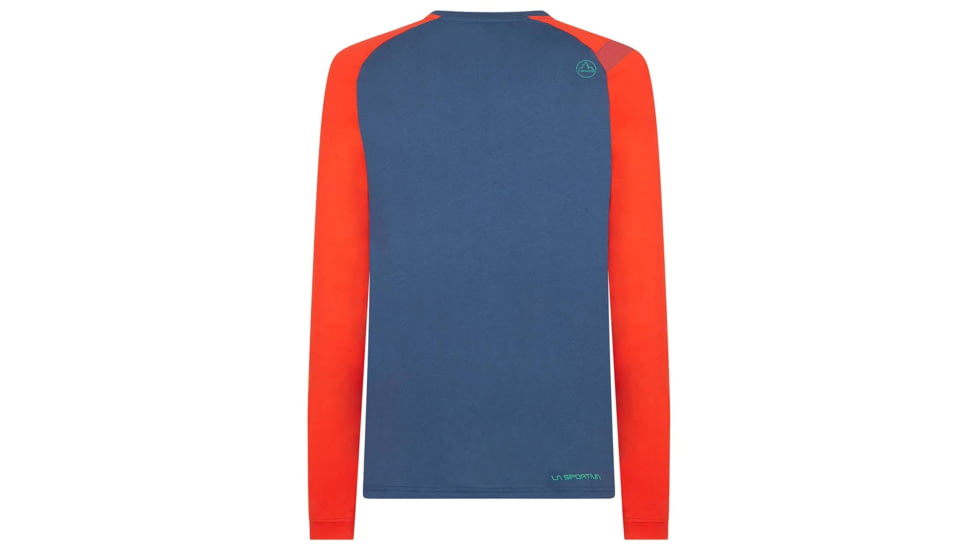 La Sportiva Stripe Evo Long Sleeve - Mens, Opal/Poppy, Extra Large, N38-618311-XL