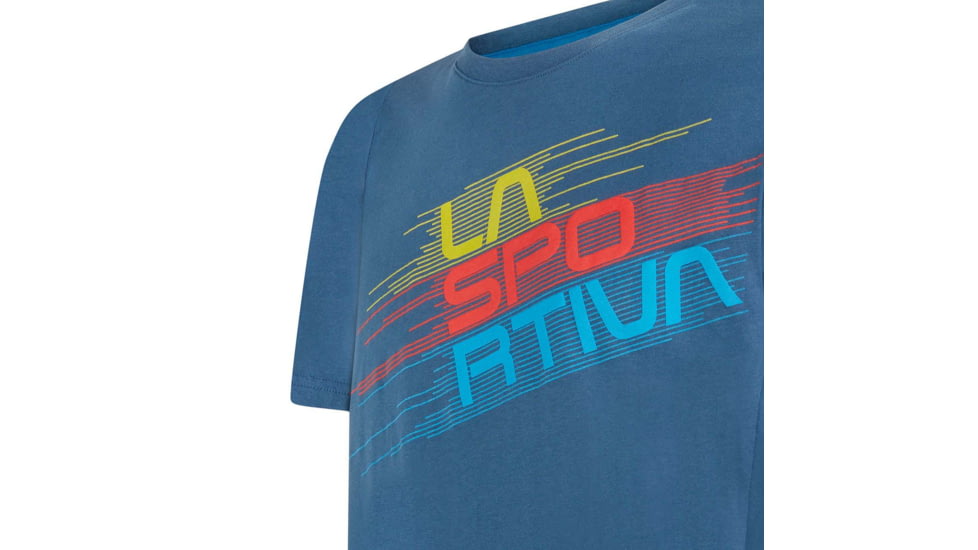 La Sportiva Stripe Evo T-Shirt - Mens, Opal, Medium, H25-618618-M