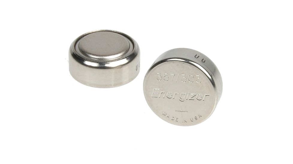 Lasermax Silver Oxide Batteries for Rail &amp; Side-Mount Laser Systems - 2pk LMS-2x357