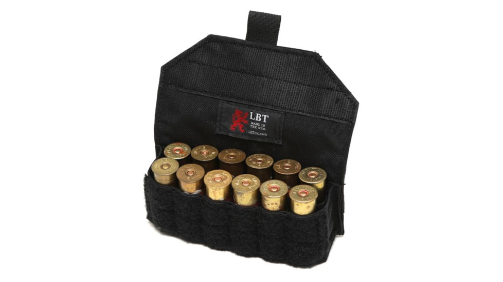 LBT Shotgun Pouch, 12 Round, Black, LBT-9016A BLACK