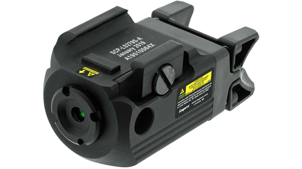 Leapers UTG Compact Pistol Laser, Green, Ambidextrous, Black, SCP-LS279S-A