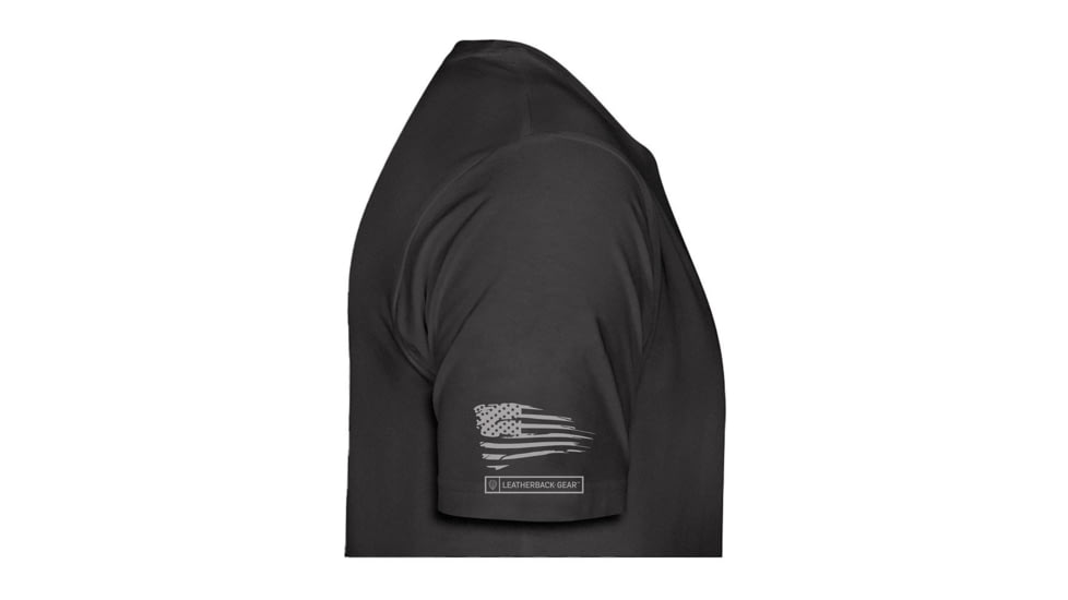 Leatherback Gear Stay Safe Stencil T-Shirt - Men's, Extra Small, Black, LBG008BLKXSMLTS