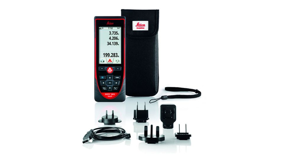 Leica Disto D810 650ft Touch Laser Distance Meter up to 660ft,Black/Red 799097