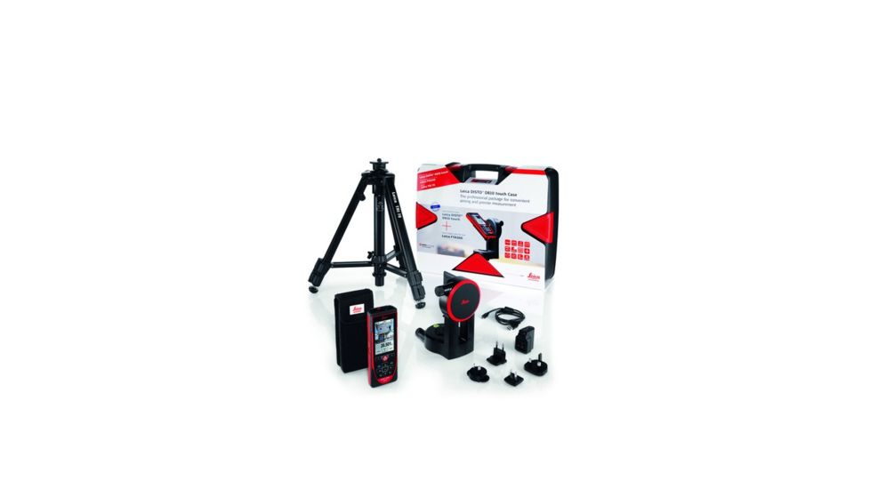 Leica Disto D810 Laser Distance Meter Touch Professional Package - Includes D810, FTA360, TRI70, Hard Case 806648