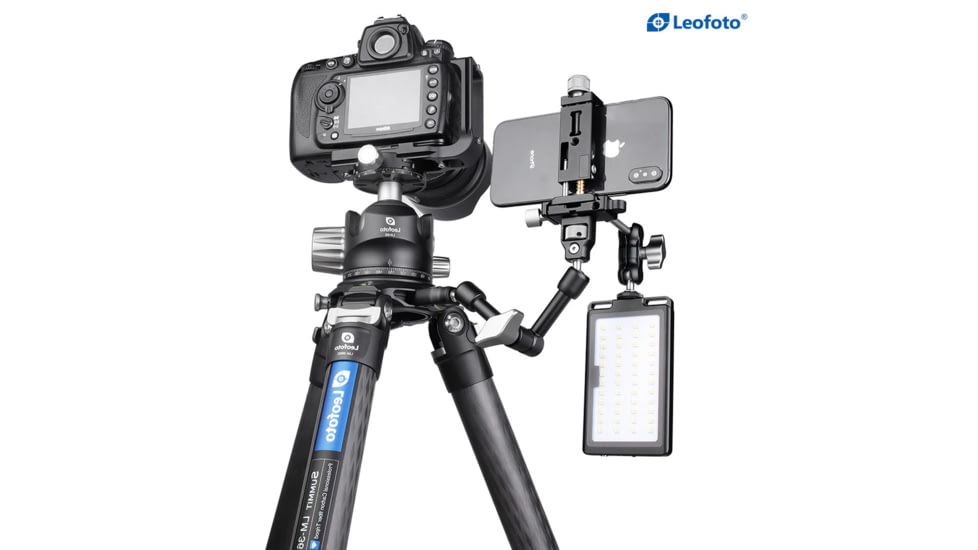 Leofoto AM-3 Kit Versa Magic Arm w/ Anti-Twist Adapter, 3/8th Mounting Screws, Black, AM-3-KIT