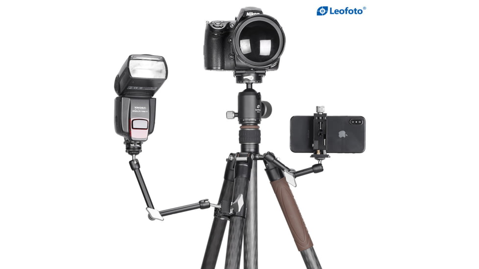 Leofoto AM-3 Versa Magic Arm Multi-Purpose Accessory w/1/4th Mounting Screws, Black, AM-3