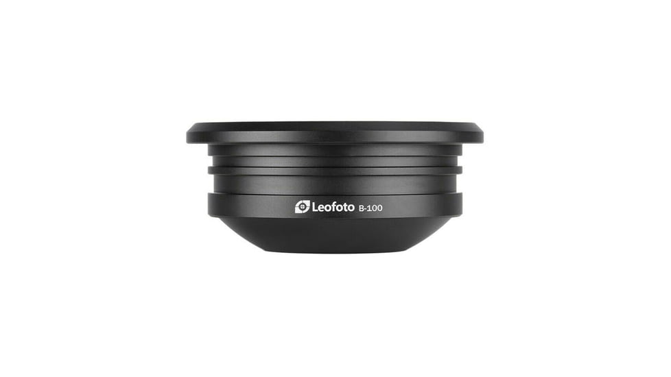 Leofoto Gitzo 5 Series and LM/N-4 Series BA-100 100mm Half-Bowl Video Head Adapter, Black, BA-100