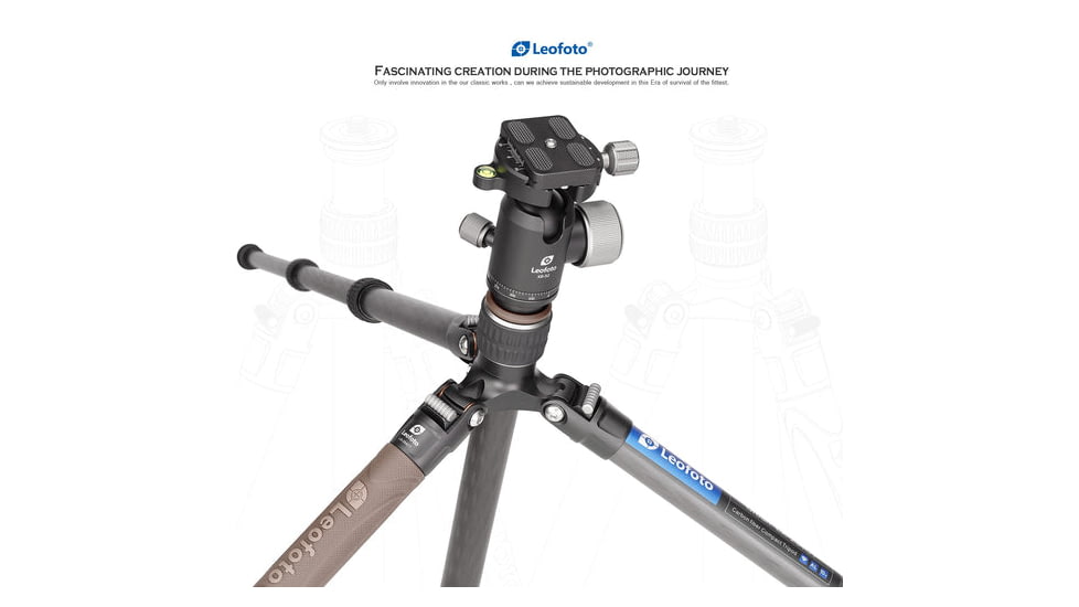 Leofoto LX-254CT/XB-32 Reversible Travel Tripod w/ Ball Head Set, Black, LX-254CT+XB-32