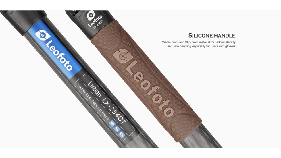 Leofoto LX-254CT/XB-32 Reversible Travel Tripod w/ Ball Head Set, Black, LX-254CT+XB-32