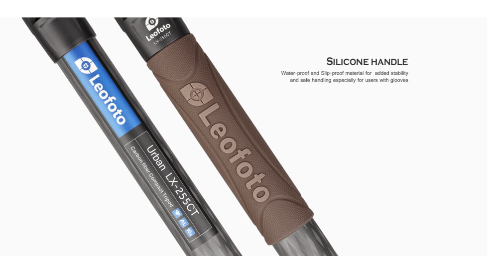 Leofoto LX-255CT/XB-32 Reversible Travel Tripod w/ Ball Head Set, Black, LX-255CT+XB-32