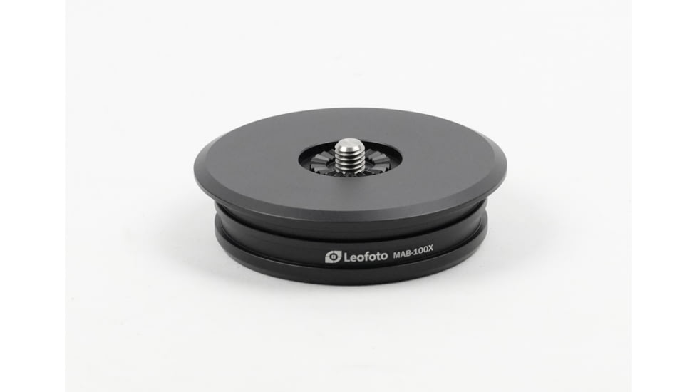 Leofoto MA-100X Bowl Adapter - Heads X Version w/ 100mm Bowls, Black, MA-100X