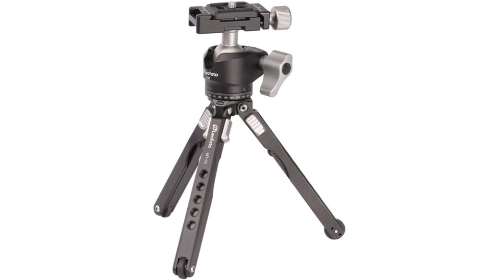 Leofoto MT-03/LH-25 Mini Tripod w/ Mini Ball Head Kit and Bag, Black, MT-03+LH-25
