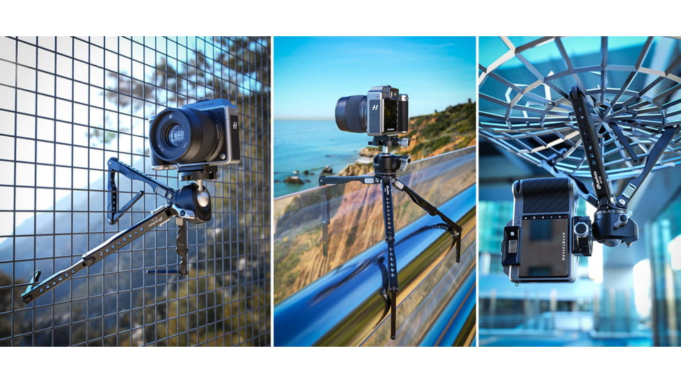 Leofoto MT-04/LH-30 Folding Aluminum Mini Tripod w/ Ball Head Set and Bag, Black, MT-04+LH-30