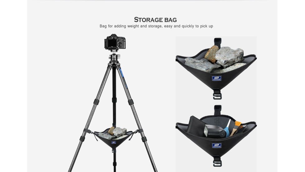 Leofoto RB-2 Universal Tripod Rock Bag, Black, RB-2