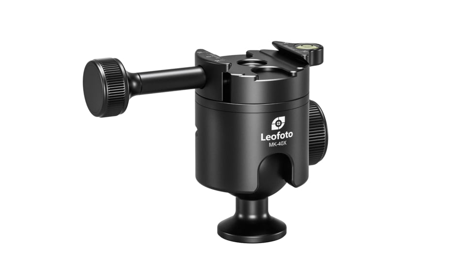 Leofoto SA-324CX/MK-40X/GS-3 Outdoors Tripod w/ Ball Head and Clamp Set, Black, SA-324CX+MK-40X+GS-3