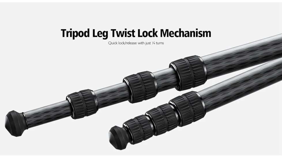 Leofoto SA-403CX/MH-X Outdoors Tripod w/ Dynamic Ball Head Set, Black, SA-403CX+MH-60X