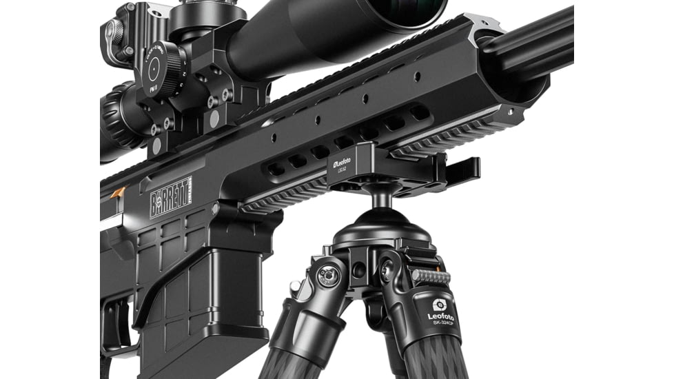 Leofoto ST-364CLX Outdoors Tripod w/ Integrated Lever-Control Ballhead&amp;Lever-Release Clamp, Black, ST-364CLX