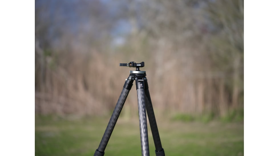 Leofoto ST-364CLX Outdoors Tripod w/ Integrated Lever-Control Ballhead&amp;Lever-Release Clamp, Black, ST-364CLX