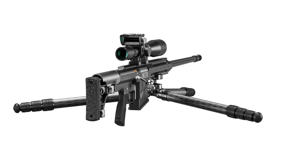 Leofoto ST-364CLX Outdoors Tripod w/ Integrated Lever-Control Ballhead&amp;Lever-Release Clamp, Black, ST-364CLX