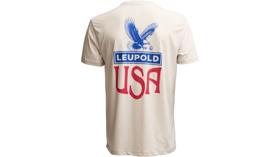 Leupold Eagle Badge Graphic T-Shirt, Medium, Sand, 186542