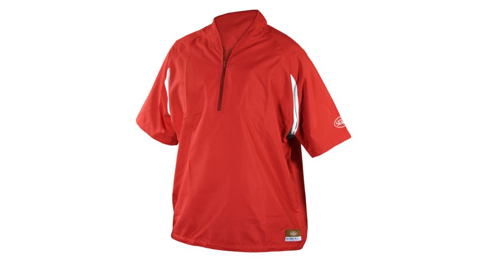 Louisville Slugger Youth Slugger Batting Cage Pull-Over Short Sleeve,Red,XL LS1431-YXL-RD