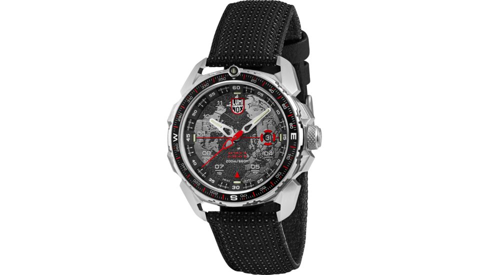 Luminox Ice Sar Arctic Steel Watches, Black/Red, 46 mm, 1201