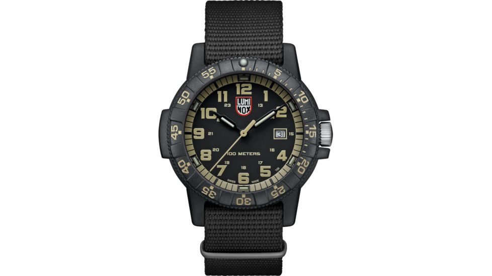Luminox Leatherback Sea Turtle Giant Watches, Black/Green/Black, 44 mm, 333